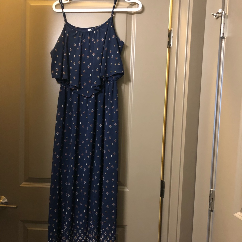 Blue Xhilaration Maxi Dress